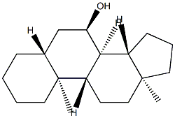 5α-Androstan-7α-ol 结构式