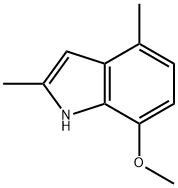 1H-Indole,7-methoxy-2,4-dimethyl-(9CI) 结构式