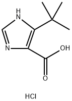 4-(叔丁基)-1H-咪唑-5-羧酸(盐酸盐) 结构式