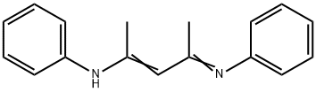 N-[1 - 甲基-3 - (苯氨基)-2 - 丁烯-1 - 亚基]苯胺 结构式