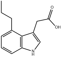 1H-Indole-3-aceticacid,4-propyl-(9CI) 结构式