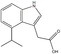 1H-Indole-3-aceticacid,4-(1-methylethyl)-(9CI) 结构式