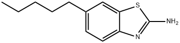 2-Benzothiazolamine,6-pentyl-(9CI) 结构式