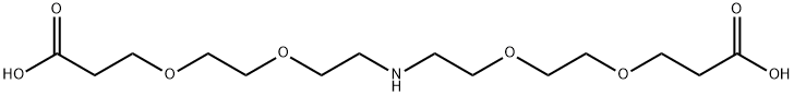 NH-(PEG2-acid)2 结构式