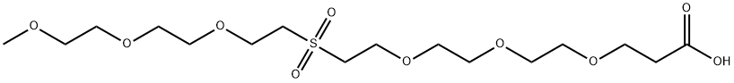 m-PEG3-Sulfone-PEG3-acid 结构式
