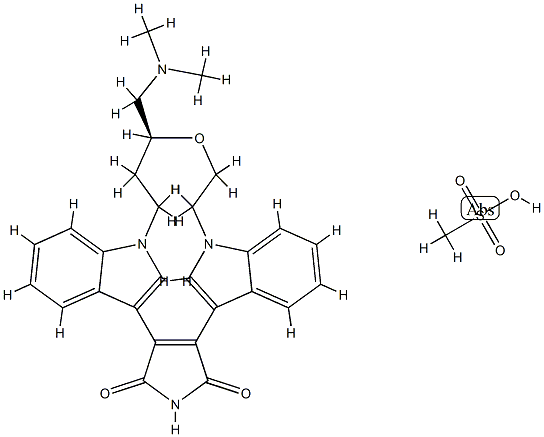 RUBOXISTAURIN 甲磺酸盐 结构式