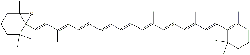 5,6-epoxy-beta,beta-carotene 结构式