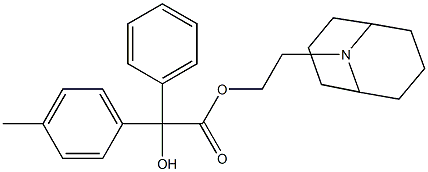 α-Hydroxy-4-methyl-α-phenylbenzeneacetic acid 2-(9-azabicyclo[3.3.1]nonan-9-yl)ethyl ester 结构式