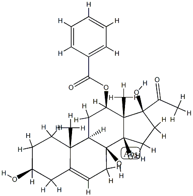 12-O-Benzoyldeacylmetaplexigenin 结构式