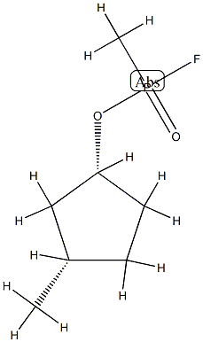 Phosphonofluoridic acid, methyl-, (1R,3S)-3-methylcyclopentyl ester, rel- (9CI) 结构式