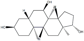 5α-Androstane-3α,7α,17β-triol 结构式