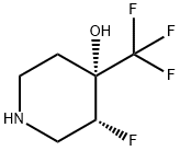 (3R,4S)-3-氟-4-(三氟甲基)哌啶-4-醇 结构式