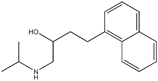 α-[(Isopropylamino)methyl]-1-naphthalene-1-propanol 结构式