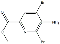 甲基 5-氨基-4,6-二溴甲基吡啶酯 结构式