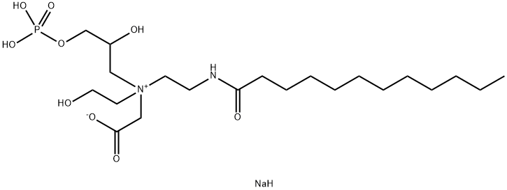 月桂酰两性基PG-乙酸盐磷酸酯钠 结构式