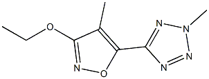 2H-Tetrazole,5-(3-ethoxy-4-methyl-5-isoxazolyl)-2-methyl-(9CI) 结构式