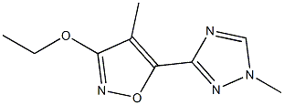 1H-1,2,4-Triazole,3-(3-ethoxy-4-methyl-5-isoxazolyl)-1-methyl-(9CI) 结构式