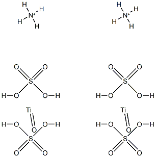 diammonium oxobis[sulphato(2-)-O]titanate(2-)  结构式