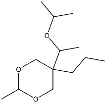5β-(1-Isopropoxyethyl)-2β-methyl-5α-propyl-1,3-dioxane 结构式