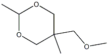 5β-(Methoxymethyl)-2β,5α-dimethyl-1,3-dioxane 结构式