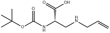 (S)-3-(allylamino)-2-(tert-butoxycarbonylamino)propanoic acid 结构式
