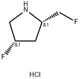 (2S,4S)-4-氟-2-(氟甲基)吡咯烷盐酸 结构式