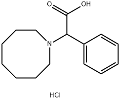 2-(吖辛环-1-基)-2-苯基乙酸盐酸 结构式