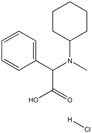 2-(环己基(甲基)氨基)-2-苯基乙酸盐酸 结构式