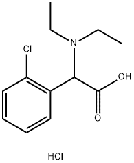 2-(2-氯苯基)-2-(二乙胺基)乙酸盐酸 结构式