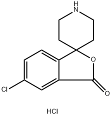 5-氯-3H-螺[异苯并呋喃-1,4'-哌啶] -3-酮盐酸盐 结构式