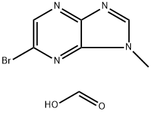 6-溴-1-甲基-1H-咪唑并[4,5-B]吡嗪甲酸盐 结构式