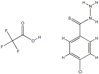 4-氯苯并硫代酰肼 2,2,2-三氟醋酸盐 结构式