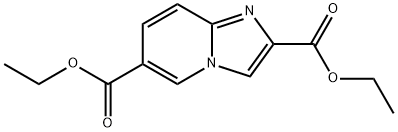 二乙基咪唑并[1,2-A]吡啶-2,6-二甲酸基酯 结构式