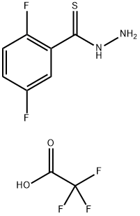 2,5-二氟苯并硫代酰肼 2,2,2-三氟醋酸盐 结构式