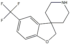 5-(三氟甲基)-2H-螺[苯并呋喃并-3,4-哌啶] 结构式