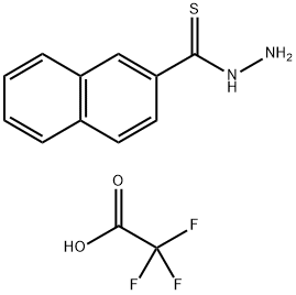 萘-2-甲硫代酰肼 2,2,2-三氟醋酸盐 结构式