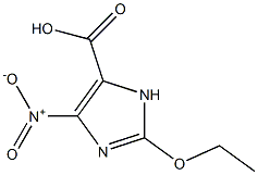 1H-Imidazole-4-carboxylicacid,2-ethoxy-5-nitro-(9CI) 结构式