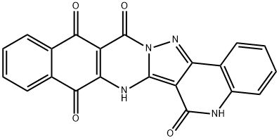 Benzo[g]quino[4,3:3,4]pyrazolo[5,1-b]quinazoline-6,8,13,14(5H,7H)-tetrone 结构式