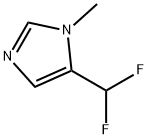 1H-Imidazole,5-(difluoromethyl)-1-methyl-(9CI) 结构式