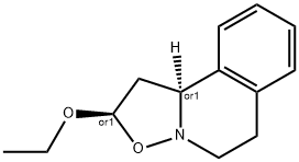 2H-Isoxazolo[3,2-a]isoquinoline,2-ethoxy-1,5,6,10b-tetrahydro-,(2R,10bS)-rel-(9CI) 结构式