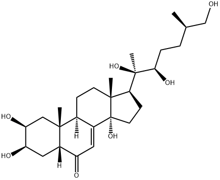 25R-牛膝甾酮 结构式