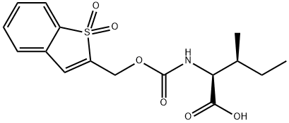 N-BSMOC-L-异亮氨酸 结构式