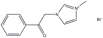 1H-Imidazolium,1-methyl-3-(2-oxo-2-phenylethyl)-, bromide (1:1) 结构式
