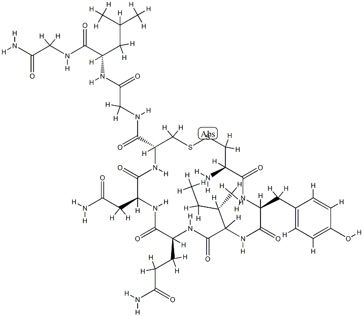 oxytocin, Gly(7)- 结构式