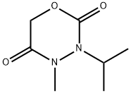 2H-1,3,4-Oxadiazine-2,5(6H)-dione,dihydro-4-methyl-3-(1-methylethyl)-(9CI) 结构式