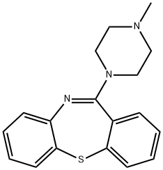 11-(4-甲基哌嗪-1-基)二苯并[B,F][1,4]硫氮杂卓 结构式