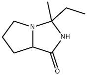 1H-Pyrrolo[1,2-c]imidazol-1-one,3-ethylhexahydro-3-methyl-(9CI) 结构式