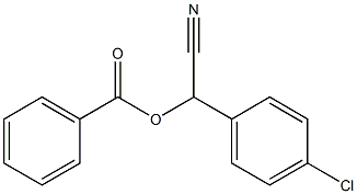 α-(Benzoyloxy)-4-chlorobenzeneacetonitrile 结构式