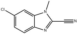 2-Benzimidazolecarbonitrile,6-chloro-1-methyl-(8CI) 结构式