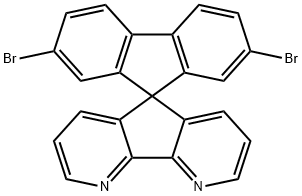 2,7-二溴-4,5-二氮-9,9-螺二芴 结构式
